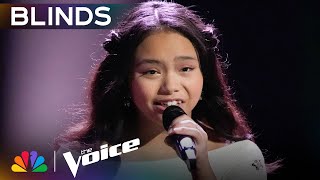 14YearOld Raina Chans Powerhouse Performance Leaves Coaches in Awe  The Voice Blind Auditions [upl. by Germaine]