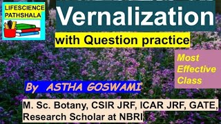 Vernalization in plants  TGT  PGT  GATE  GIC  Lt Grade Biology [upl. by Carena]