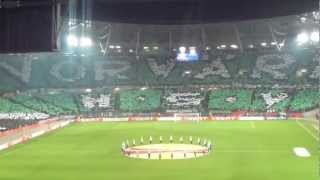 Hannover 96  Atletico Madrid SpieleraufstellungAlte LiebeChoreographie [upl. by Bria]