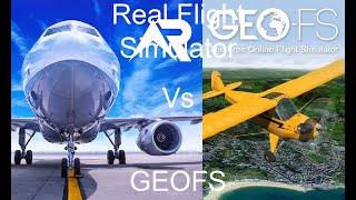 Real Flight Simulator vs GEOFS IOS [upl. by Ihsorih237]