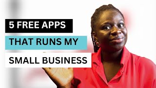 5 Free Apps To Run Your Small Business For More Sales [upl. by Rtoip115]