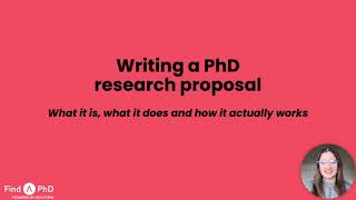 How To Write Your PhD Research Proposal  Tips From A PhD Student [upl. by Accebar408]