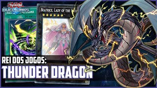 REI DOS JOGOS THUNDER DRAGON VOLTOU COM NOVA SKILL DUEL LINKS [upl. by Emmalee86]