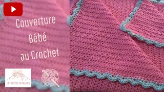 Couverture bébé au crochet [upl. by Enej846]