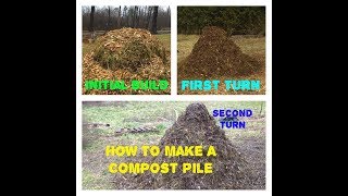 Step 3 How To Build A Compost Pile 18 Day Hot Composting Method [upl. by Ehgit]