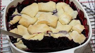 Blueberry Pandowdy easier than Pie blueberrycobbler [upl. by Ladew]