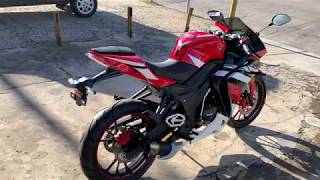 Moto Gilera VC 200R Tablero y sonido del motor [upl. by Lezlie]