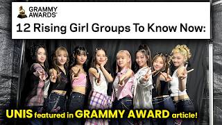 UNIS featured in GRAMMY AWARDS as quotRising Girl Groups to Know Nowquot [upl. by Gustav577]