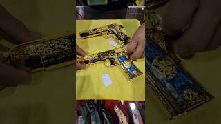 Gun Show Crazy Custom 24k Gold 1911 shorts [upl. by Esiom]