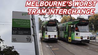 Abbotsford Street Interchange  Melbournes Worst Tram Interchange [upl. by Sacram993]