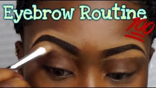 Eyebrow Routine  Natural Eyebrow Tutorial  Step By Step [upl. by Esoj618]