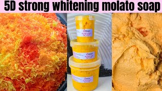 How to make 5D strong whitening molato soapbest whitening soap [upl. by Gans]