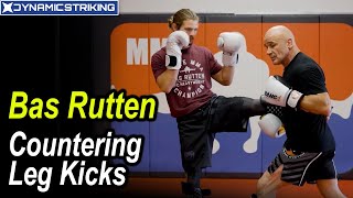 Countering Leg Kicks by Bas Rutten [upl. by Saalocin]