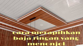 DROP CEILING COKLAT SERAT KAYU DOF [upl. by Otes]