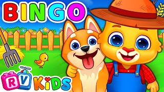 Bingo Song With Lyrics  Nursery Rhymes amp Kids Song  RV AppStudios [upl. by Bobbi768]