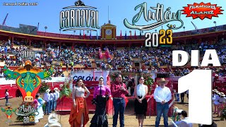 CARNAVAL AUTLÁN 2023 PRIMER TORO DE ONCE INAUGURACIÓN [upl. by Acirrehs]