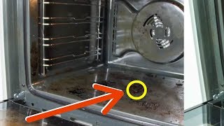 Use This Trick To Clean Your Oven In 5 Minutes [upl. by Ahsiekram]