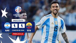 ARGENTINA 4 11 2 ECUADOR  HIGHLIGHTS  CONMEBOL COPA AMÉRICA USA 2024™ [upl. by O'Brien]