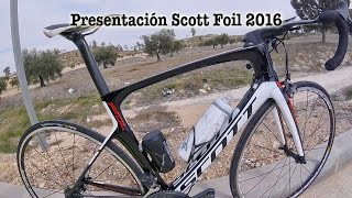 Presentación en sociedad Scott Foil 2016 [upl. by Miranda695]