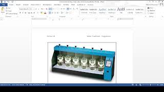 Coagulation Flocculation tank design  تصميم خزانات الترسيب نوع 2 [upl. by Elleinnad]