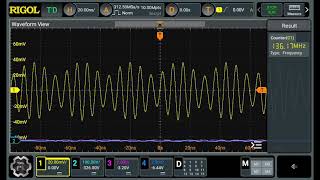 Rigol DHO800 924 hack frequency sweep from 70 MHz to 170 MHz [upl. by Kieffer995]