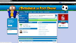 Lentraineur de Foot Online  Inscriptions au championnat [upl. by Ibmat29]