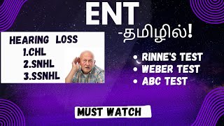 ENThearing loss and its test in tamil [upl. by Alcina760]