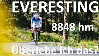 EVERESTING Challenge Versuch 8848 hm als Rennrad Anfänger [upl. by Nahs218]