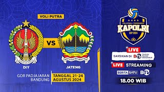 🔴 LIVE  Kapolri Cup 2024 Volleyball Tournament DIY Vs Jawa Tengah Putra  Beritasatu [upl. by Kinnie299]