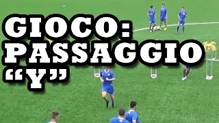 Esercizi scuola calcio Passaggio Y [upl. by Leahcimsemaj]