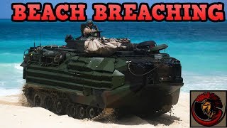 Assault Amphibious Vehicle AAVP7A1  BREACHING BEACHES [upl. by Pozzy]