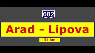 DJ 682 Arad  Zăbrani  Lipova July 28 2016 [upl. by Arrik]