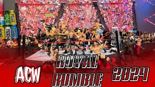 ACW 2024 Royal Rumble Action Figure Match [upl. by Einnoj]