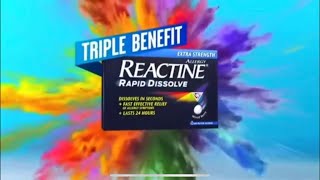 Reactine Rapid Dissolve Commercial 30seconds [upl. by Aenitsirhc]