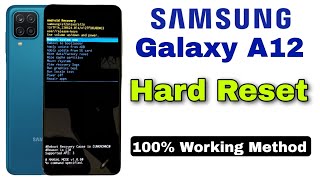 Samsung Galaxy A12 Hard Reset  Pattern Unlock  SMA127FDS Hard Reset [upl. by Carlota]