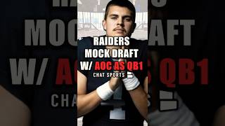 Raiders Mock Draft with Aidan O’Connell as the QB shorts [upl. by Sirap]