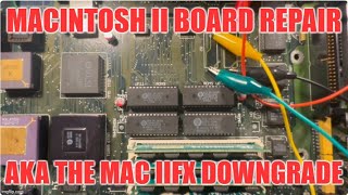 Battery Damaged Mac IIfx Repair or Downgrade  Part 2 [upl. by Llekcor583]