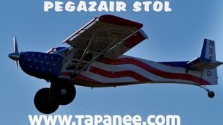 Pegazair STOL experimental aircraft Tapanee Aviation Quebec Canada [upl. by Adiasteb360]