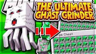 THE ULTIMATE GHAST FARM  Minecraft Skyblock  Pvpwars Diamond  13 [upl. by Clynes]