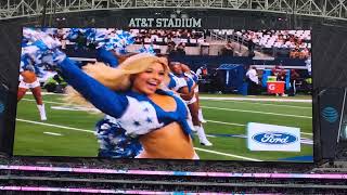 2024 Dallas Cowboys Cheerleaders pregame performance screen view only 4k 91524 [upl. by Elpmet]