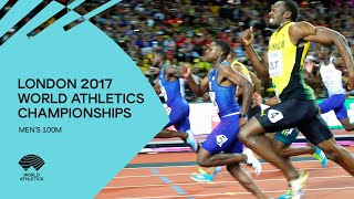 Mens 100m Final  World Athletics Championships London 2017 [upl. by Ahsenwahs997]