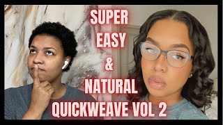 HOW TO NATURAL QUICK WEAVE ON TWA  UNDETECTABLE EASY BEGINNER FRIENDLY  LayersofAlexMarie [upl. by Siulegroj]