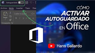 Cómo activar autoguardado en Office  no vuelvas a perder un documento  Windows 11 [upl. by Nebeur87]