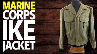 USMC Marine Corps Ike Jacket Size 38  Military Uniform  Rank Insignia  Vintage WWII Collectible [upl. by Lytsyrk]