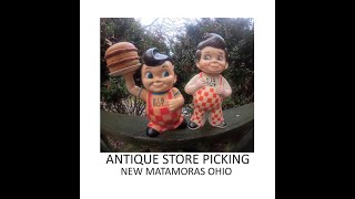 Antique Store Picking New Matamoras Ohio  Dougs Store  Antiques  Bobs Big Boy  Elbys  Food [upl. by Thibaud]