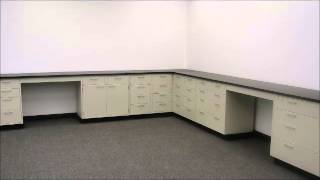 461quot Linear Feet of Base Laboratory Cabinets w Industrial Grade Counter Tops CV OPEN 1 [upl. by Alim]