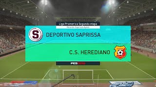 Modo carrera jugador liga Promerica 20 Deportivo Saprissa vs Club Sport Herediano [upl. by Brote]