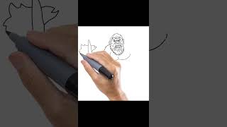 Easy Kong Drawing artland drawingtutorial drawingshorts kong [upl. by Irisa591]