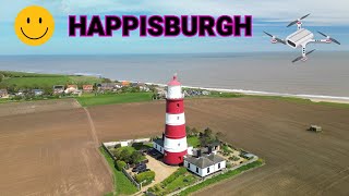 Great yarmouth  Happisburgh Lighthouse amp Beach stunning DRONE Views MAY 2024 beautiful drone [upl. by Ennoitna]