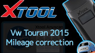 Xtool A30M vw touran mileage correction [upl. by Neirb]